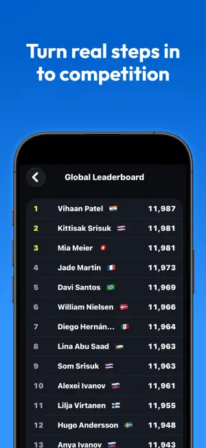 Global Steps: Walking League screenshot 2