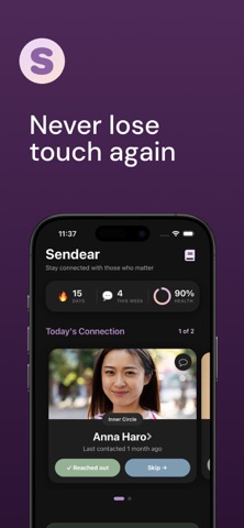 Sendear: Stay Close to Friends screenshot