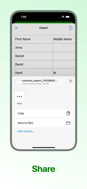 Contacts CSV Export screenshot 3