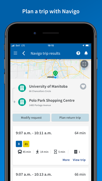 Winnipeg Transit Screenshot
