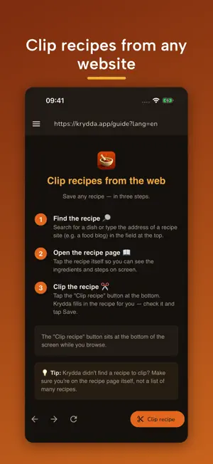 Krydda: Recipes & Meal Planner screenshot 2