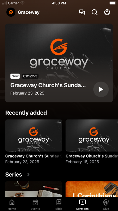 Graceway Church CT iPhone screenshot 3 - Education app