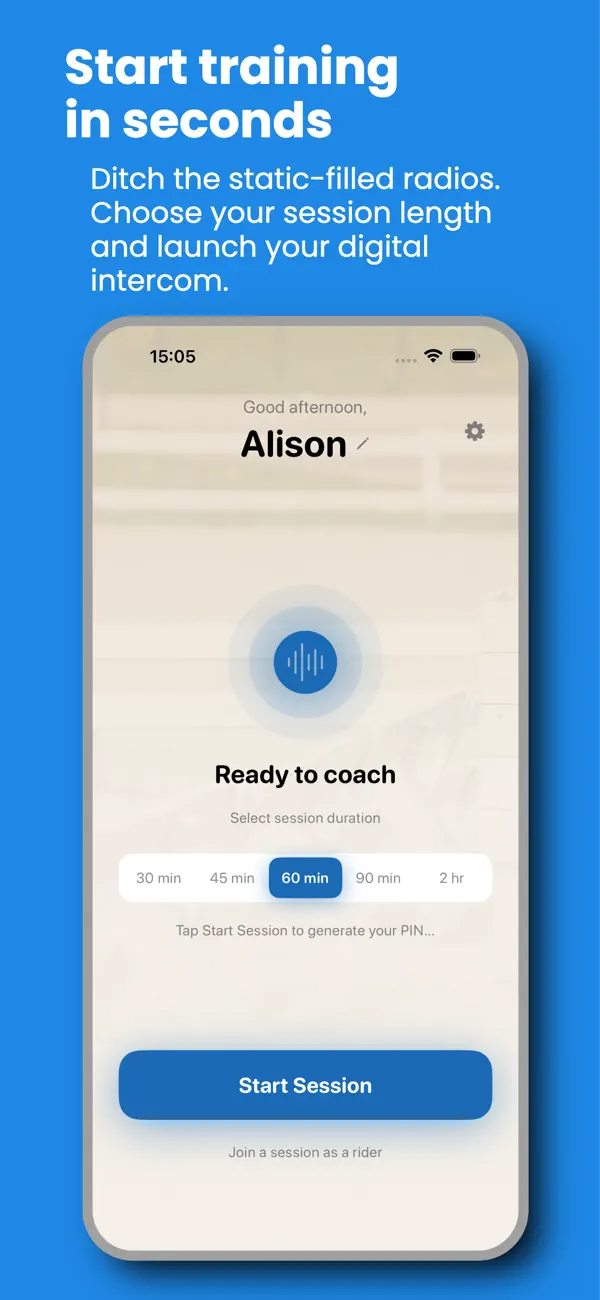 Screenshot #1 pour ArenAudio: Equestrian Intercom