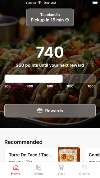 Tacolandia To Go iPhone screenshot 1 - Food & Drink app