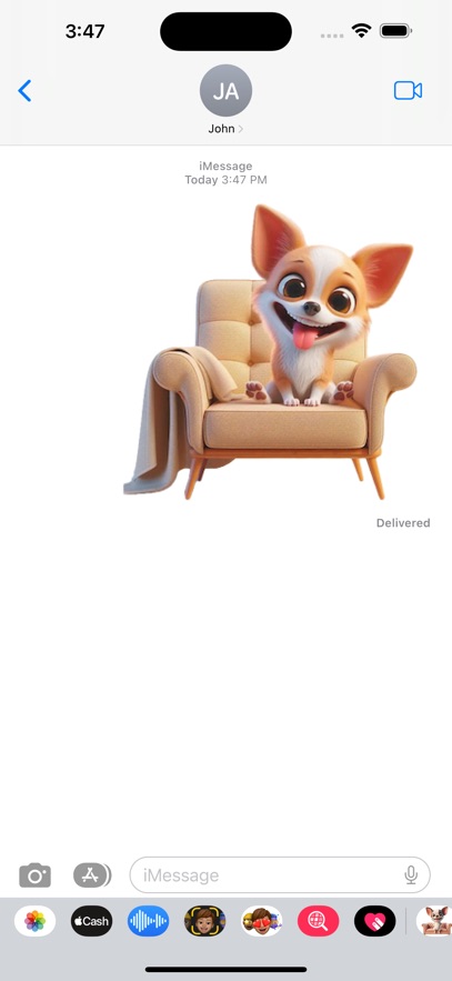Chihuahua Couch Stickers