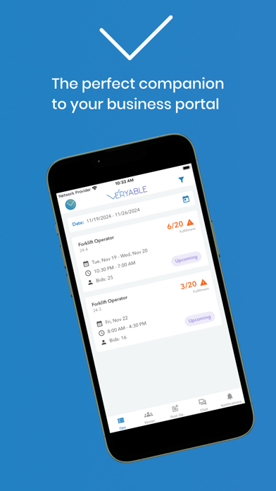 Veryable for Business Screenshot