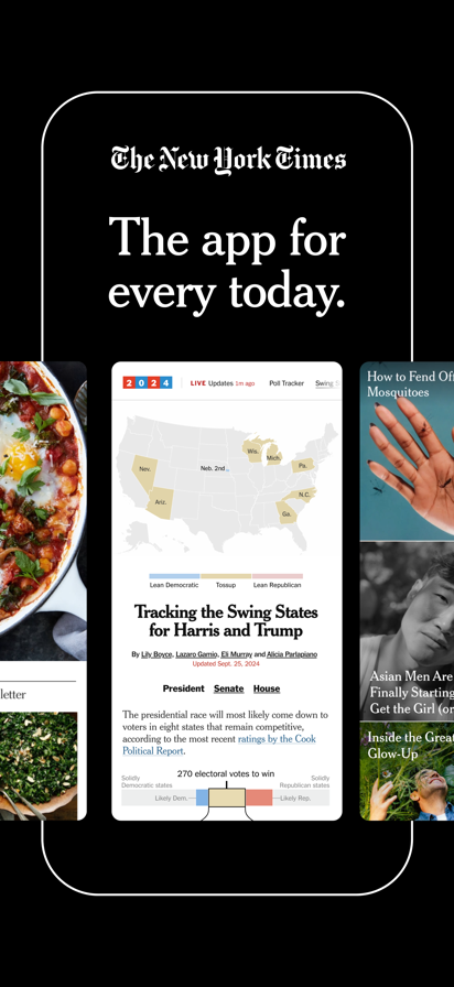 The New York Times: Live News Screenshots