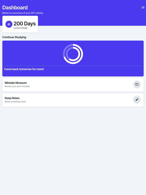 Momentum Daily SAT Questions iPad screenshot