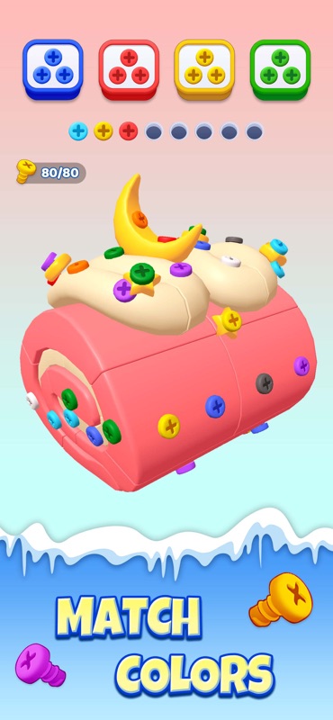 Unscrew Frenzy 3D screenshot 3