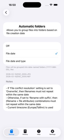 TurtleBackup iPhone screenshot