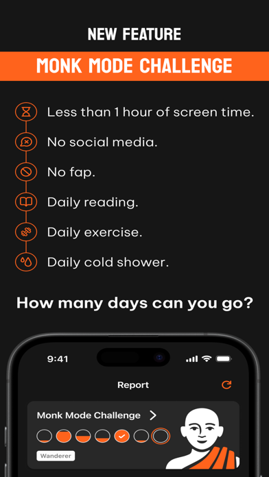 Monk Mode: Screen Time Control Screenshot 1 of 4