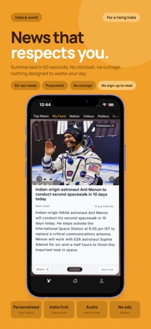 TheReader.AI: Short News India screenshot
