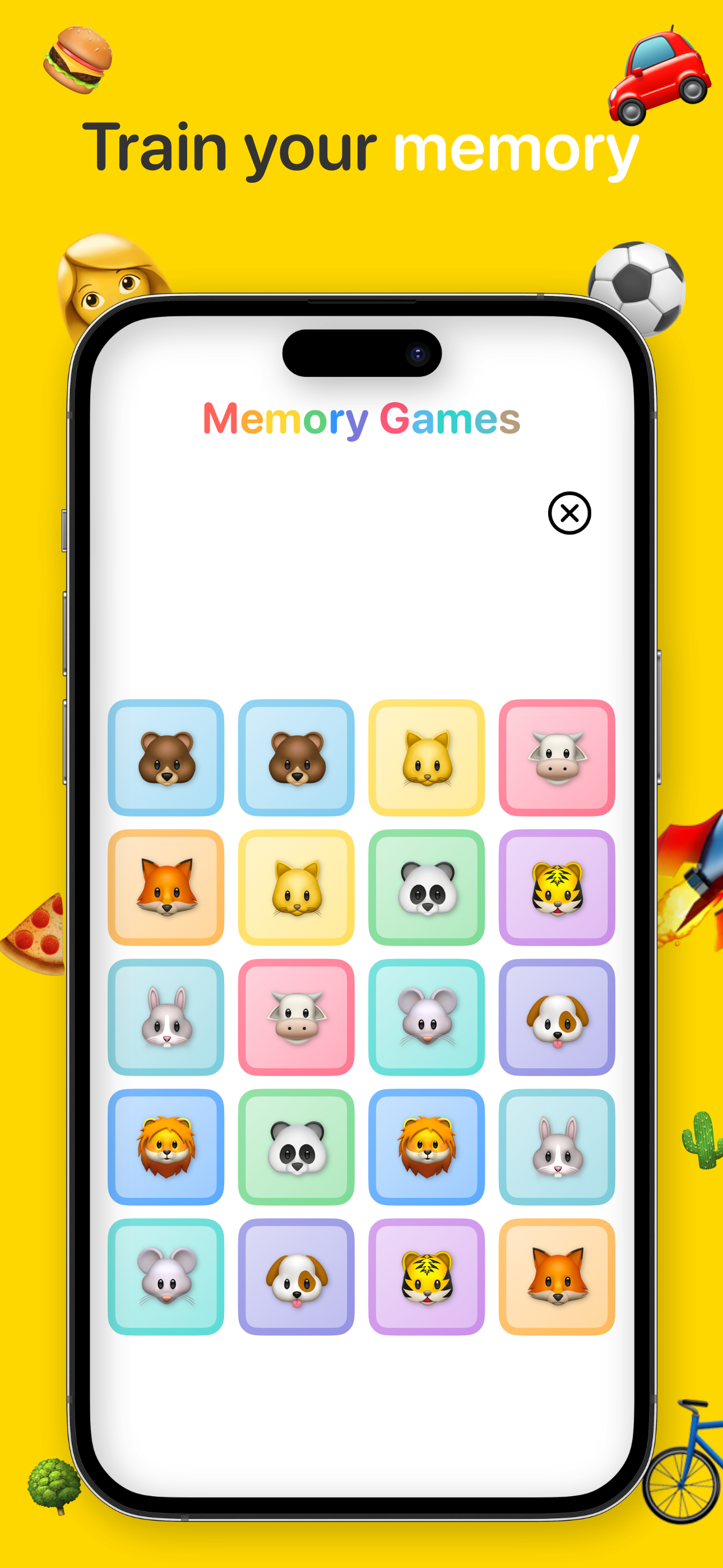 Memory games for adults .