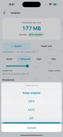 Squish: Video Compressor Screenshot 7 of 7