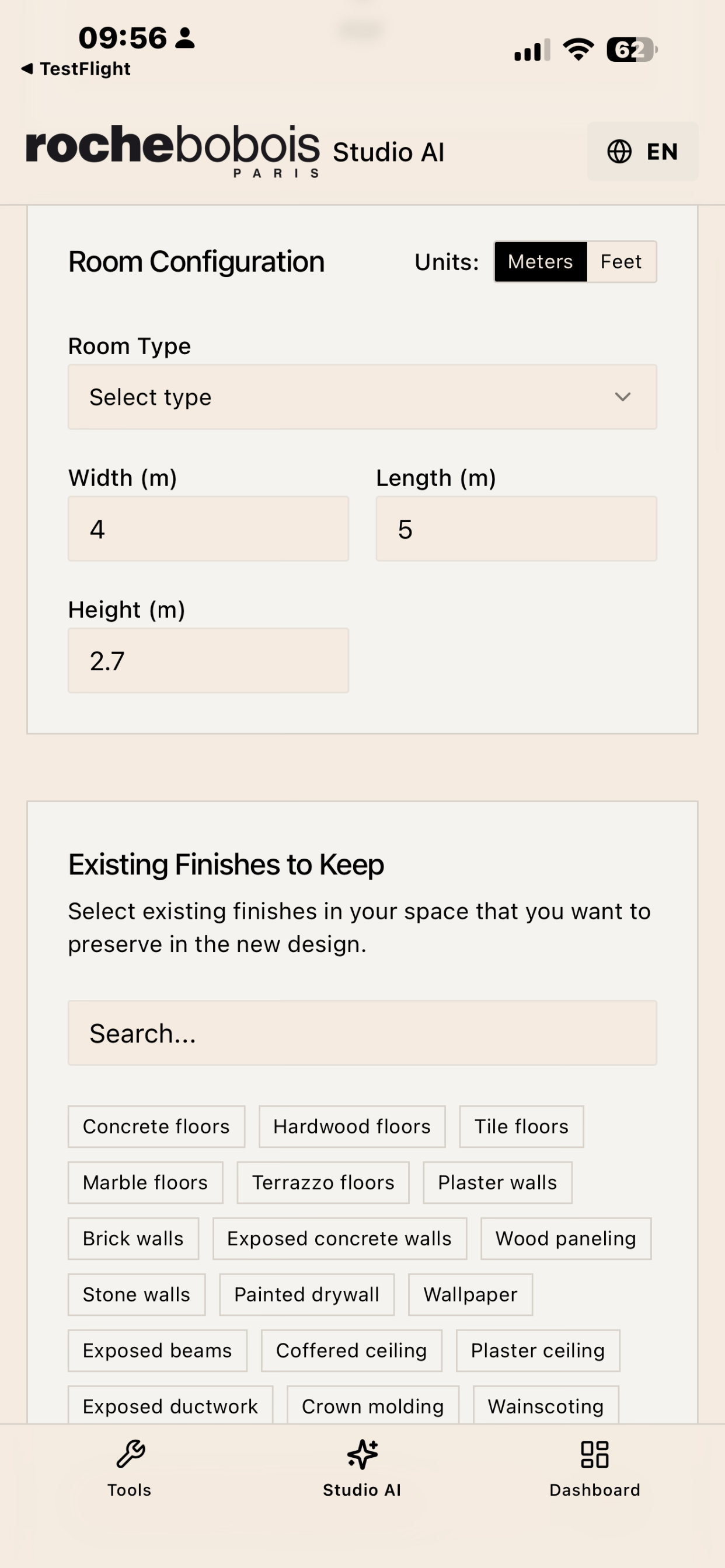 Roche Bobois AI Studio screenshot 4