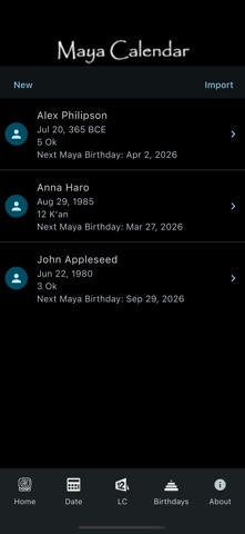 Maya Calendar screenshot