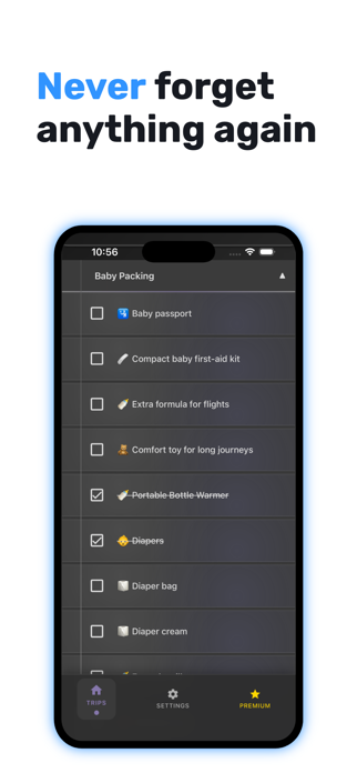 Packing List PackMyTrip Screenshot 7 of 7
