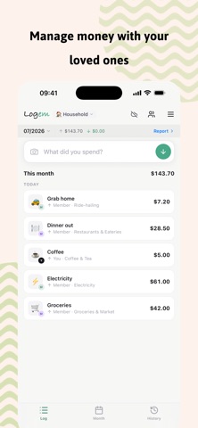 Logem: Expense & Budget Log screenshot