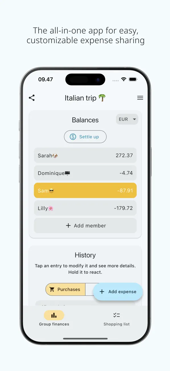 Screenshot #1 pour Dodo - Secure Bill Splitting