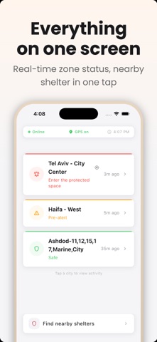 Sheltr - Rocket Alerts screenshot