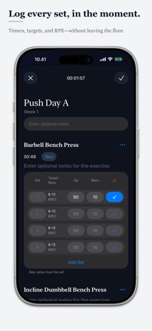 GymPath: Workout Tracker / Log iPhone screenshot