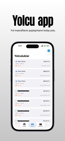 Yolcu – Masrafı kolayca paylaş screenshot