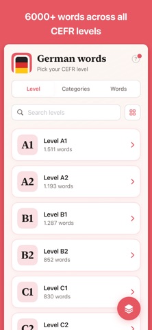 German Words Flashcards Screenshot 1 of 9