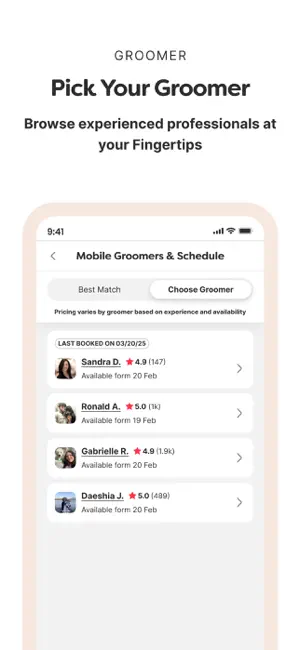 Groomit On-Demand Grooming screenshot 4