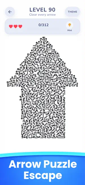Arrows Puzzle Escape:2D Master screenshot 1