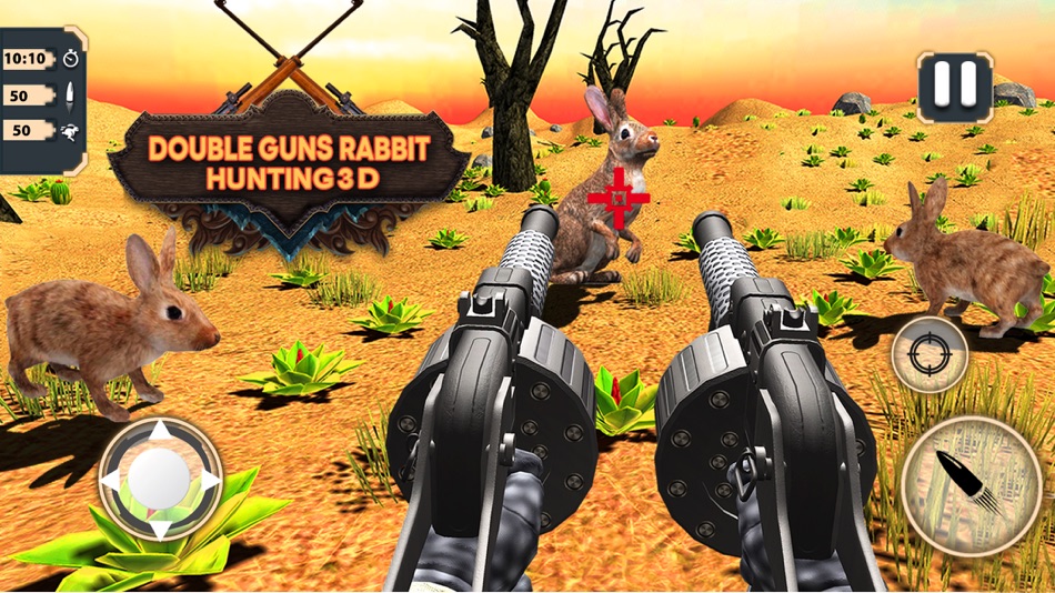 #1. Double Guns Rabbit Hunting 3D (iOS) โดย: muhammad tahir ul nasir