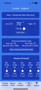 Historical Weather screenshot #1 for iPhone