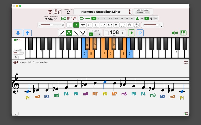 Scales Lexicon app screenshot