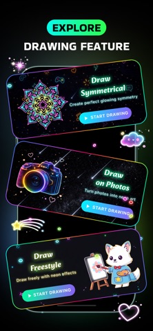Neon Draw: Glow Doodle Art screenshot