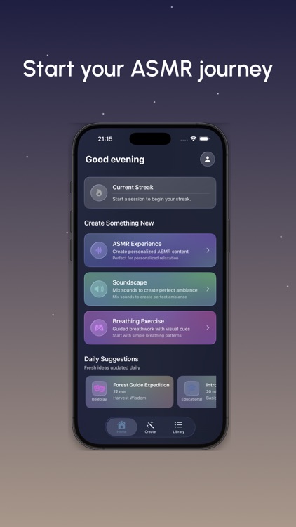 Meditations AI: Custom ASMR