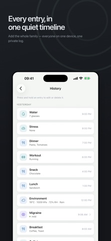Patternwise: Track symptoms screenshot