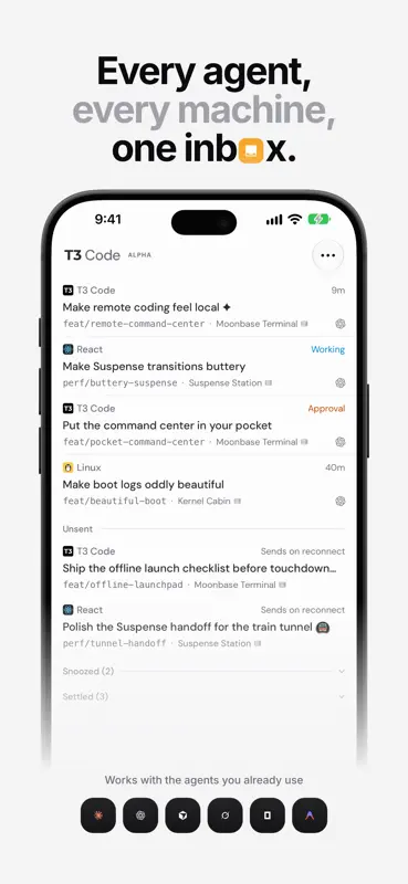T3 Code - Remote Claude & more screenshot 1 of 6