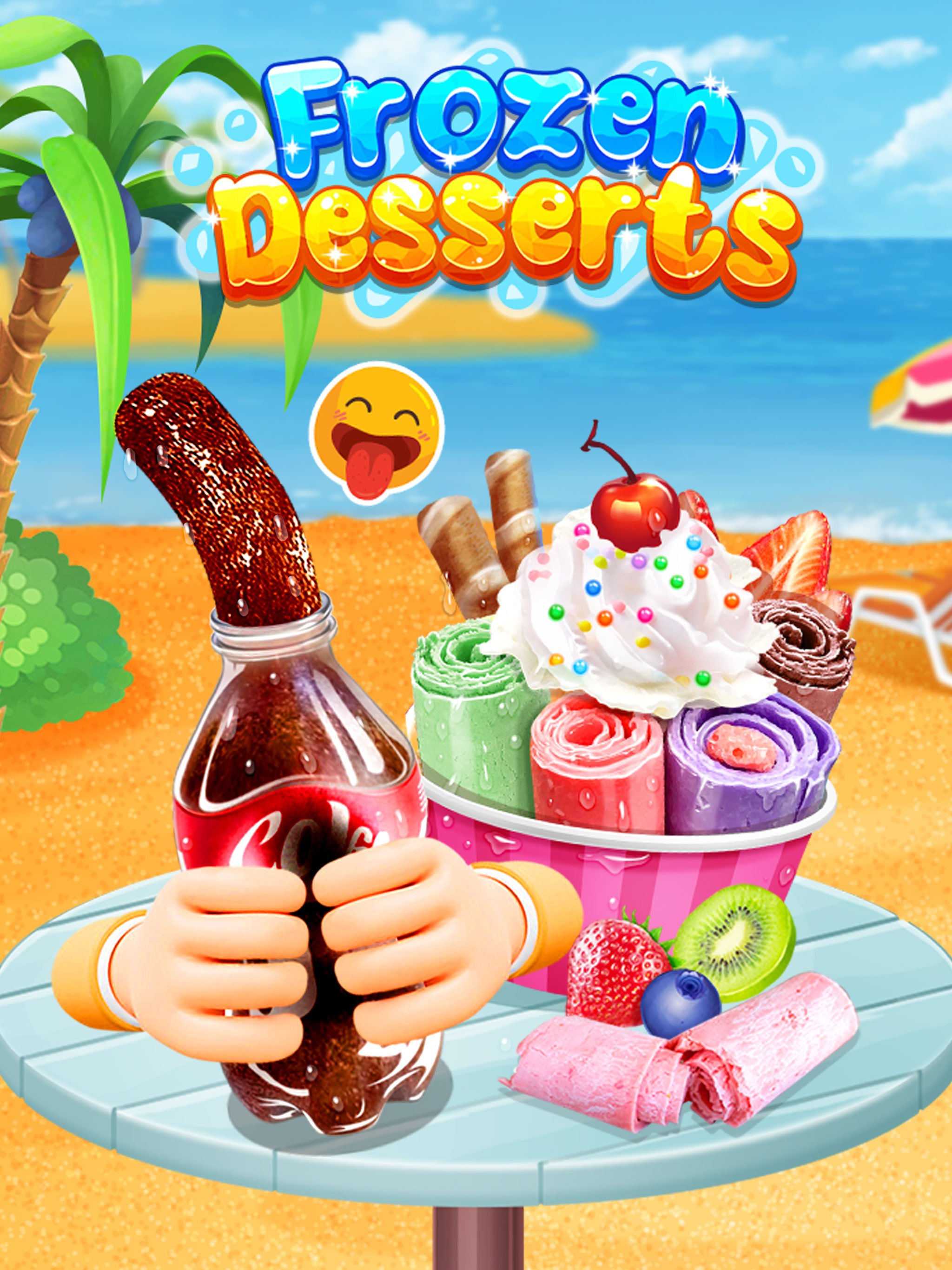 Ice Cream Roll Desserts Food