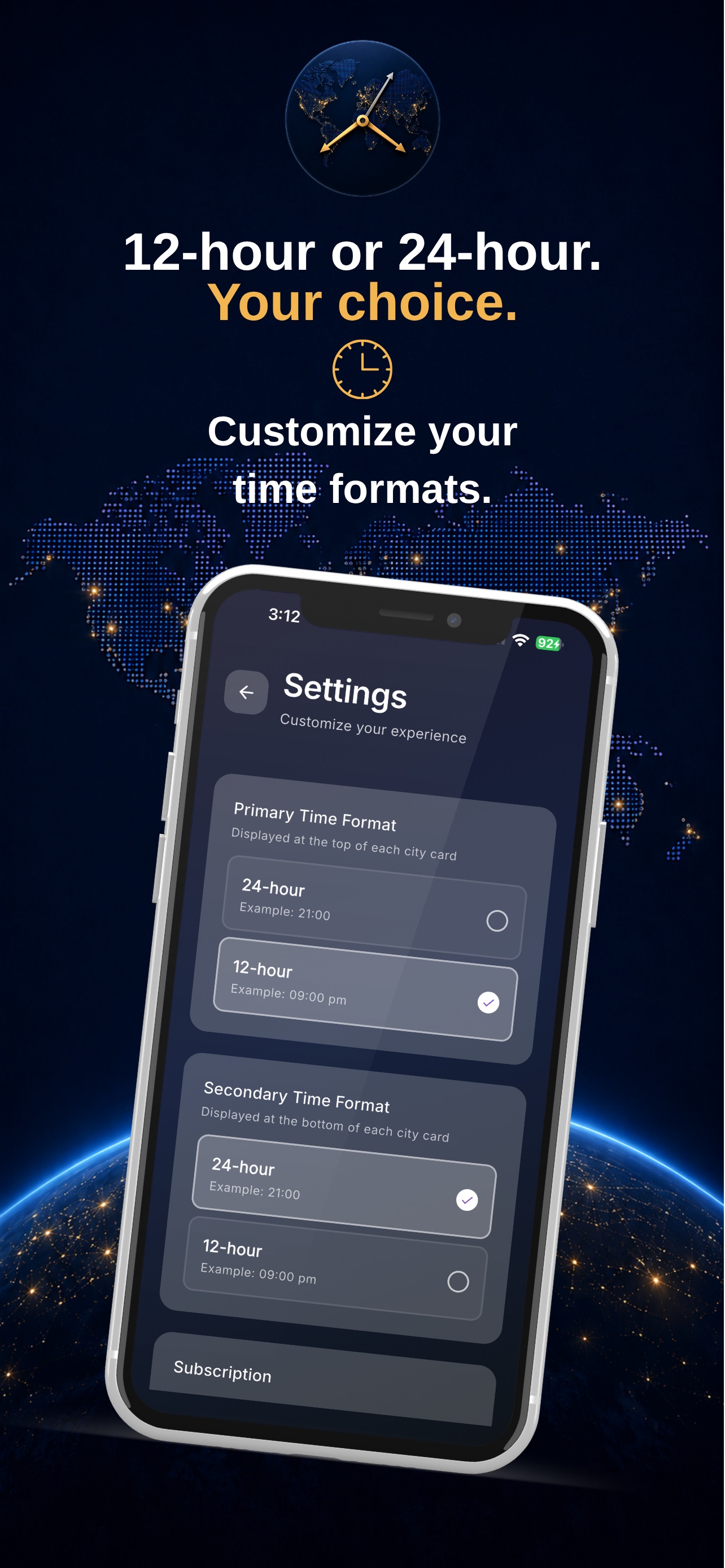 Screenshot 3 of AlphaTime: World Clock
