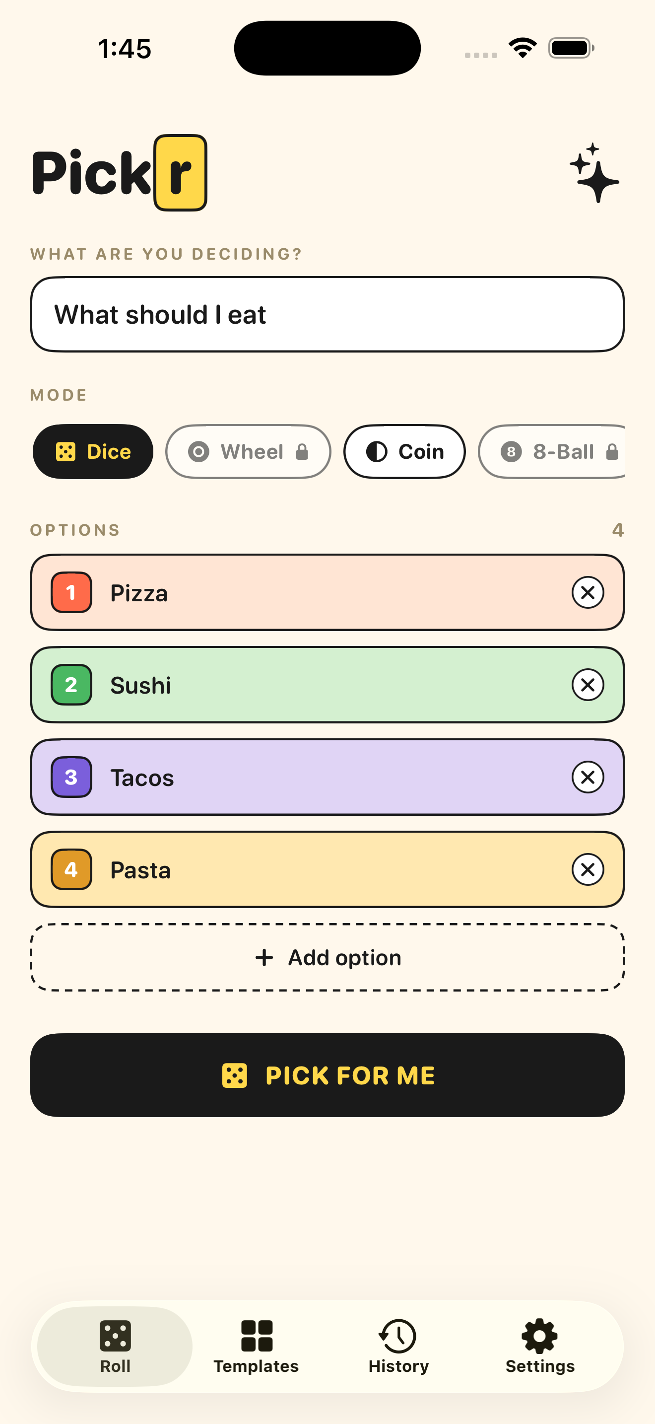 Pickr: Decision Maker