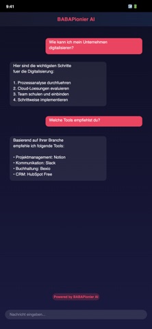 BABAPionier AI screenshot