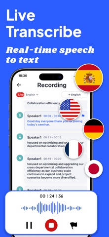 VoxMind AI Notes iPhone screenshot