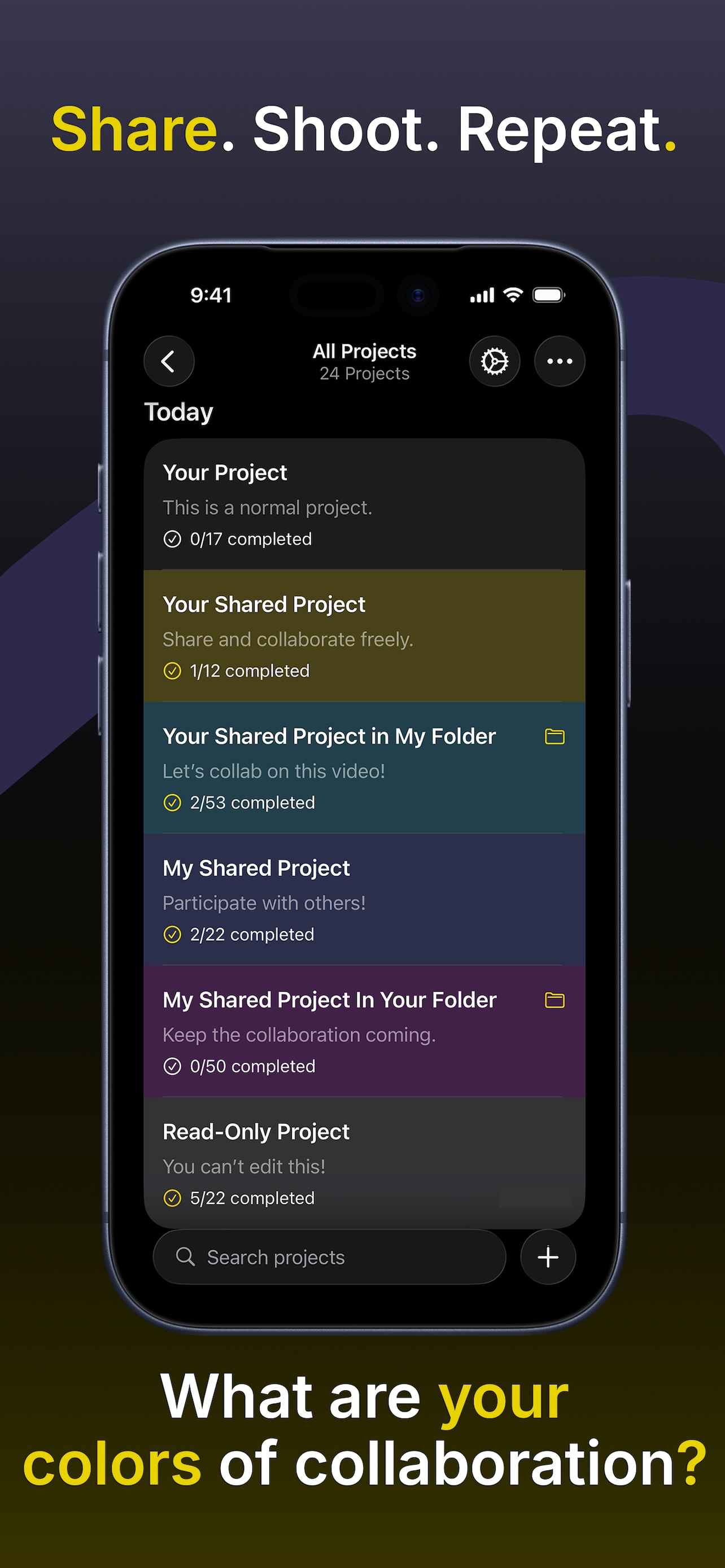 Cueboard - Creator Shot Lists