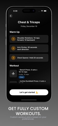 TRAINR AI: Workout Generator Screenshot 3 of 5