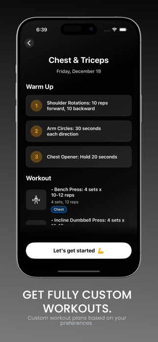 TRAINR AI: Workout Generator Screenshot 3 of 5