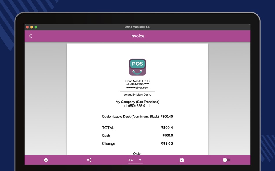 #6. Odoo POS App (macOS) 由: Mobikul