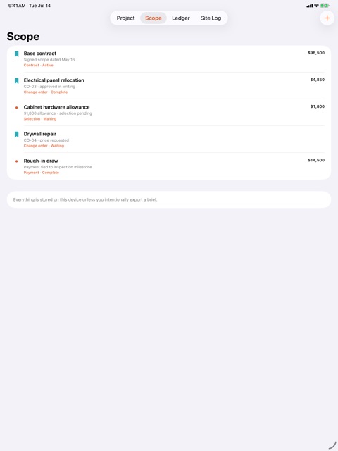 Renoquill: Renovation Ledger screenshot 4