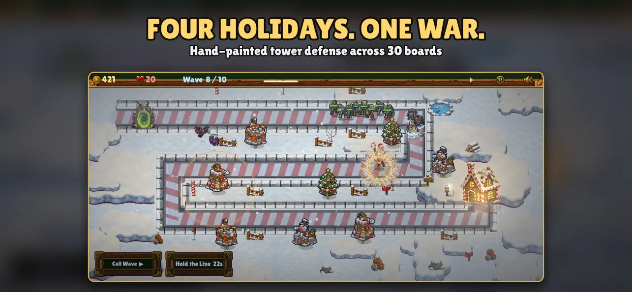 Defend The Holidays gameplay screenshot 2