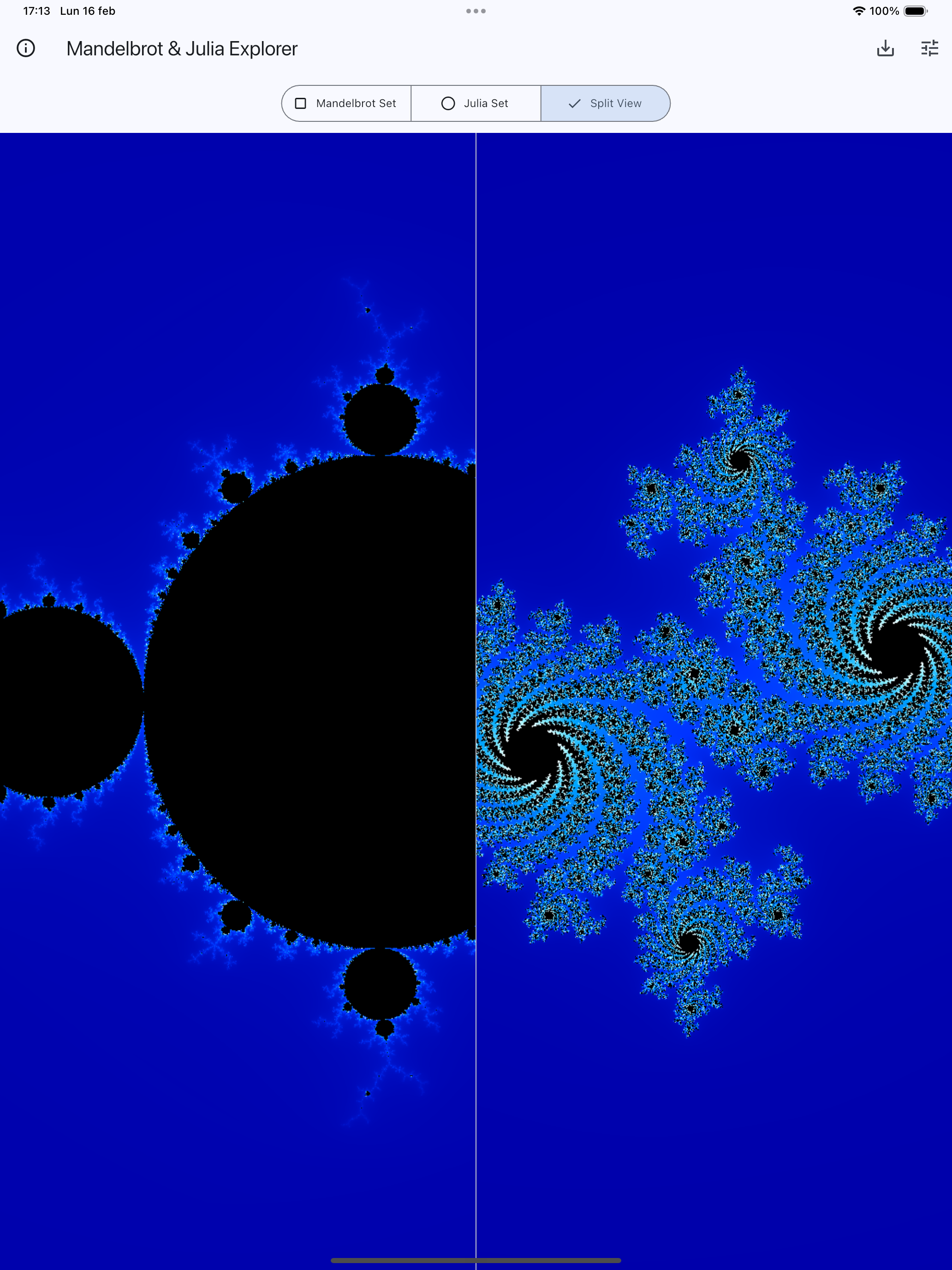 Mandelbrot & Julia Explorer