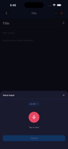 Voice Writer - Secure Notes Screenshot 1 of 5