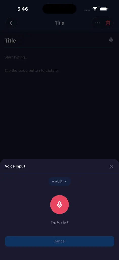 Voice Writer - Secure Notes - Productivity App | MWM